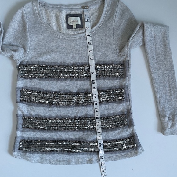 Anthropologie Deletta long sleeve top with sequins size XS - Picture 10 of 11
